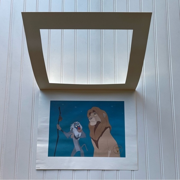 Walt Disney Lion King Exclusive Commemorative Lithograph 1995 Mufasa & Rafiki - Picture 6 of 8